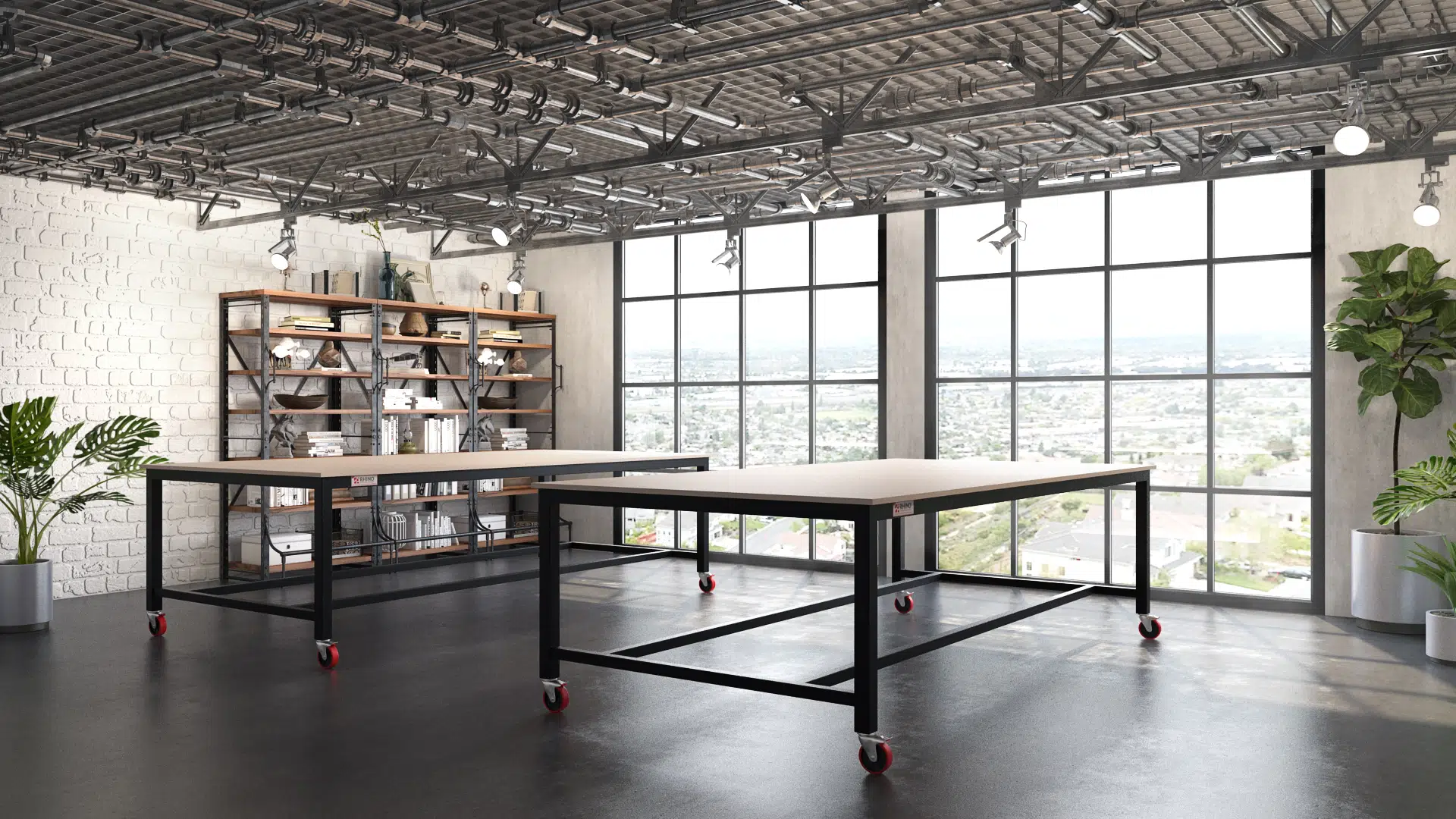 Why Heavy-Duty Mobile Workbenches Are Transforming Modern Manufacturing and Workshop Environments 2 Rhino Durabench DB30 3050x1525 Lifestyle