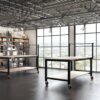 Heavy Duty MOBILE Metal Workbench with Roll Dispenser - Image 8