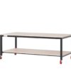 Heavy Duty MOBILE Metal Workbench with Undershelf - Image 3