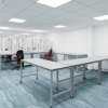 mobile lab benches in modern laboratory